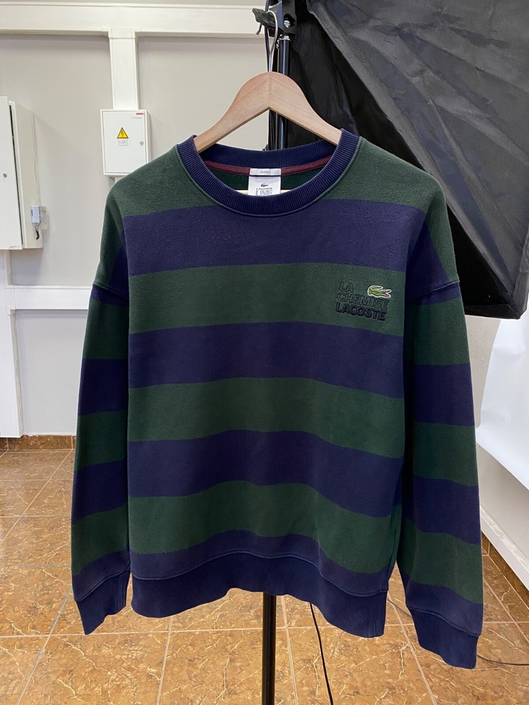 🇺🇸 Lacoste Live Sweatshirt College Style Rare Retro Hype Y2K size L