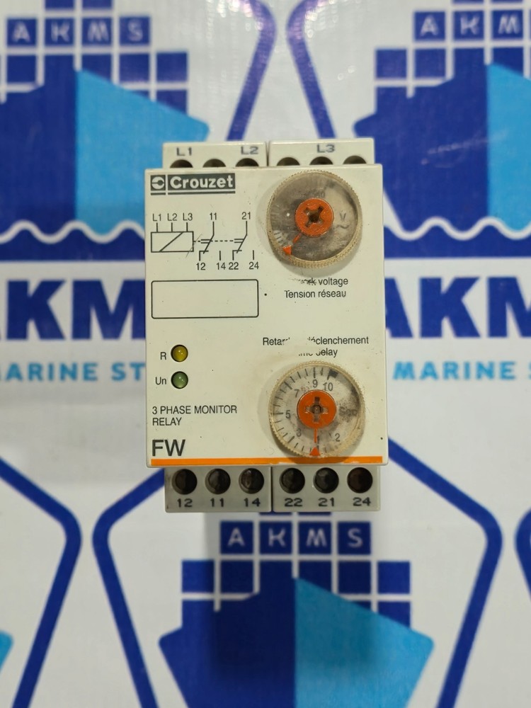 CROUZET FW 3 PHASE MONITOR RELAY FREE FAST SHIPPING