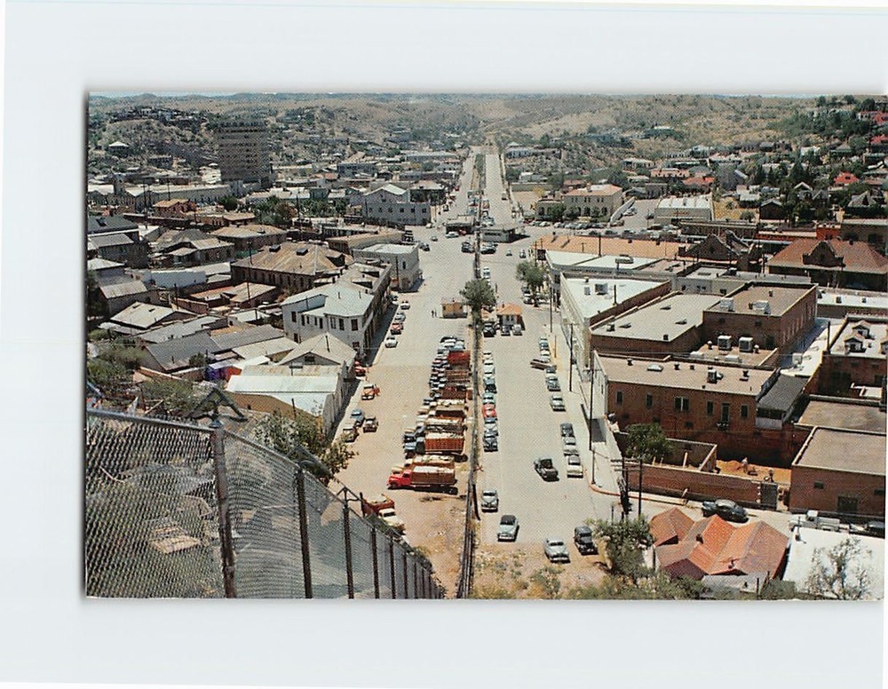 Postcard The Fence International Boundary Nogales Arizona USA & Nogales Mexico