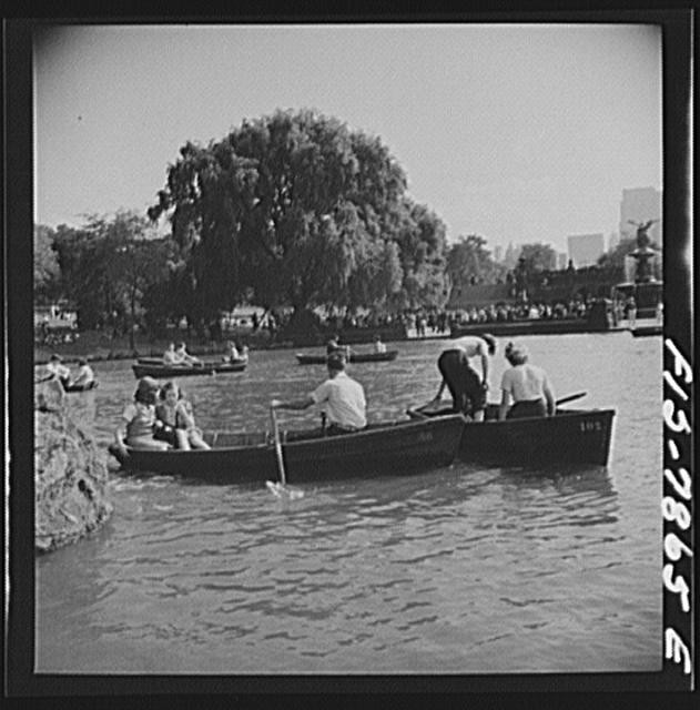 Photo:New York City New York Central Park Lake Rowboats Sunday 1900s