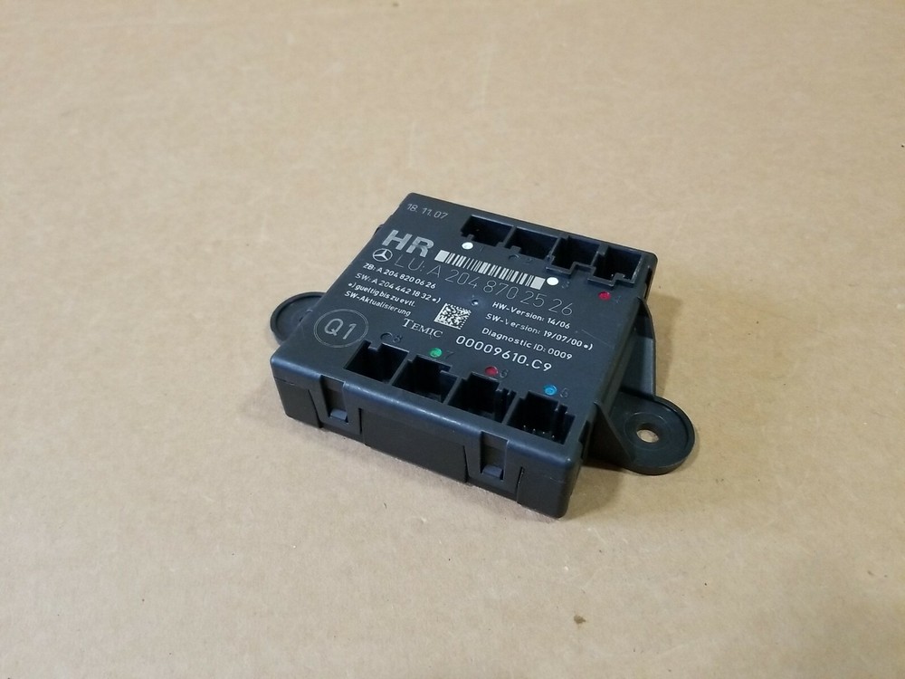 08-15 MERCEDES C CLASS GLK-CLASS REAR RIGHT DOOR CONTROL MODULE UNIT OEM