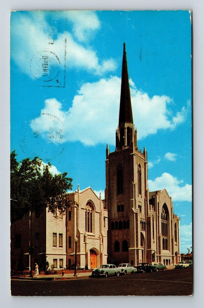Tulsa OK-Oklahoma First Presbyterian Church Religion Outside Vintage Postcard