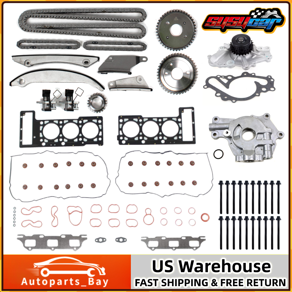 2002-2007 Chrysler Dodge 2.7L V6 Timing Chain Kit with Head Gasket & Bolts