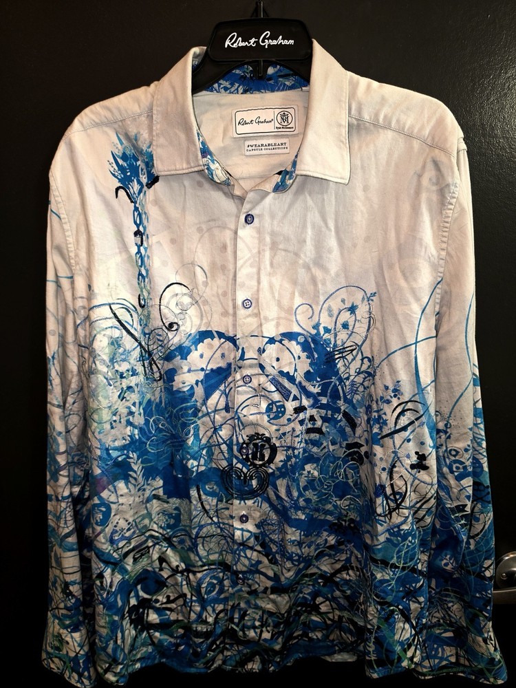 Rare Robert Graham/Ryan McGinness 2XL- Classic-Fit