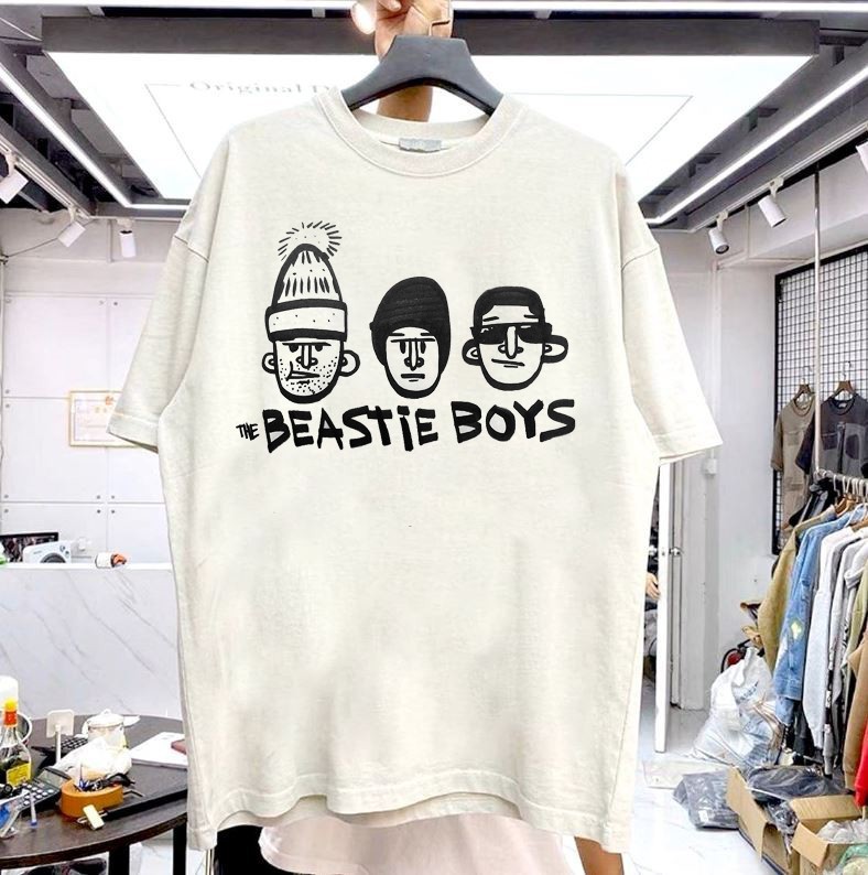 The Beastie Boys band rare design White T shirt 90s Classic tee NH21468