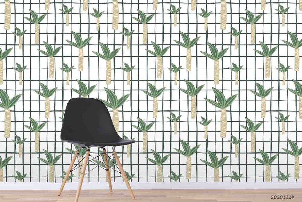 3D Tropical Plants Graffiti Pattern Wall Murals Wallpaper Murals Wall Sticker