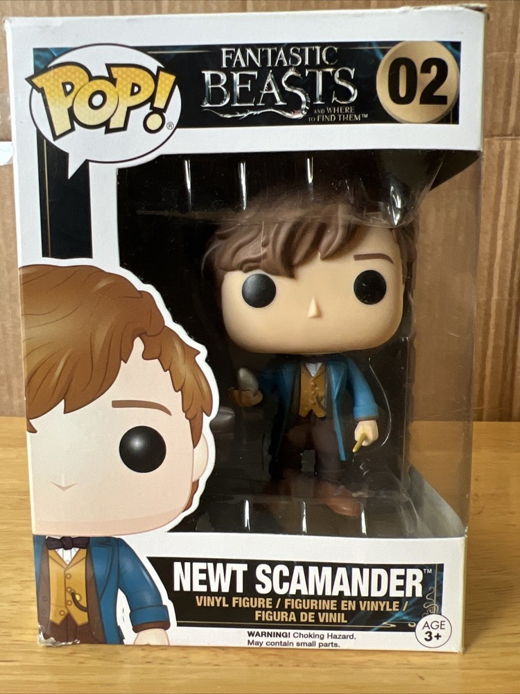 Funko Pop Fantastic Beasts #02 Newt Scamander Used Minor Box Damage