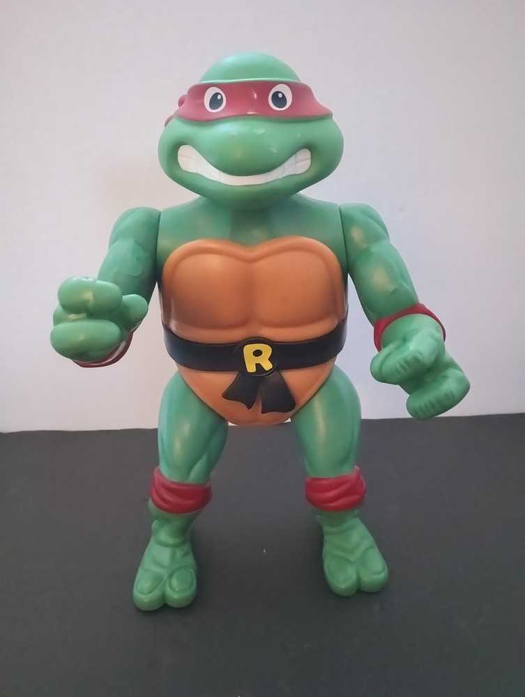 Playmates TMNT Giant Size Raphael Ninja Turtles - 12 Inch - W/belt No Sais