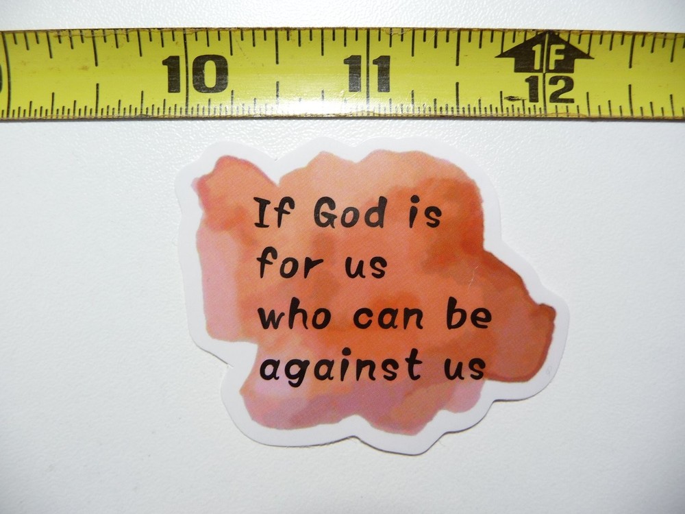 God With Us Decal Sticker Faith Christian Church Belief Vinyl