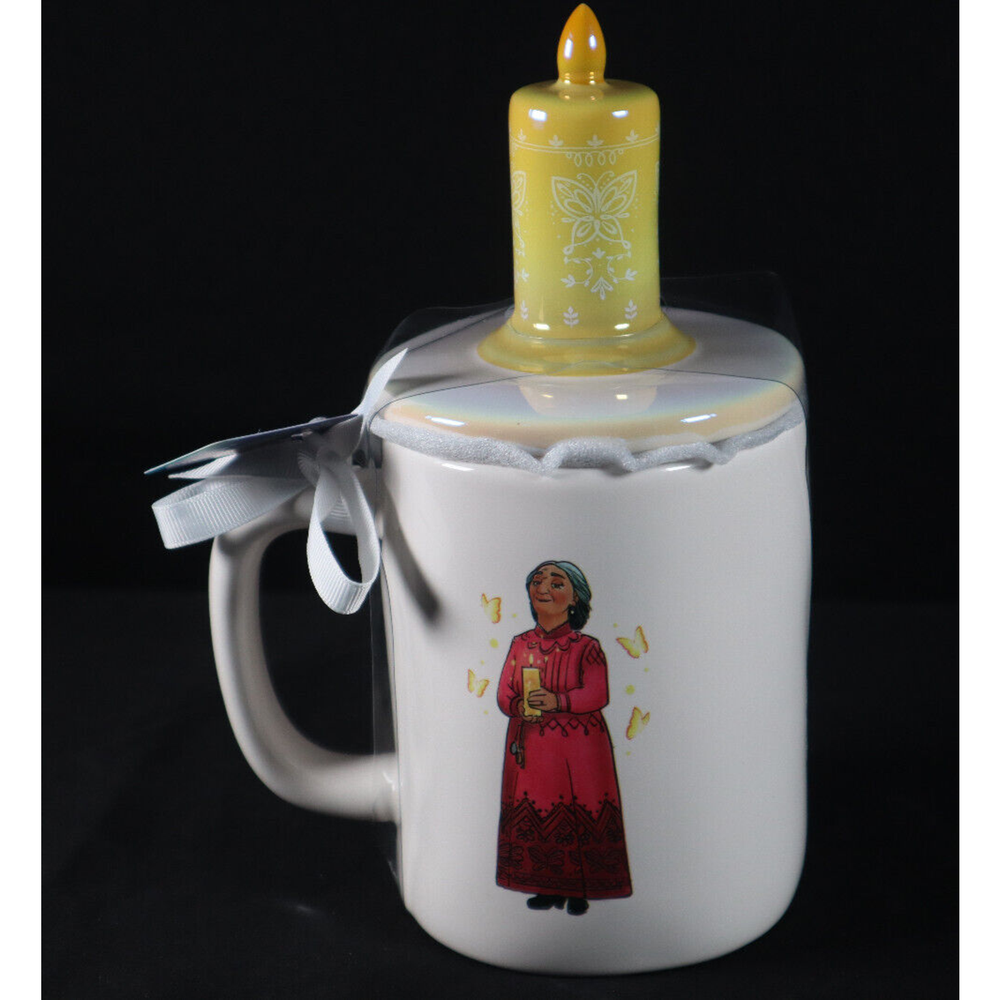Rae Dunn ABUELA Disney Encanto Miracle Candle Topper Ceramic Coffee Tea Mug NWT-image