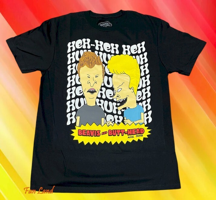 New MTV Beavis And Butthead Mens 1993 Black Hah Classic T-Shirt