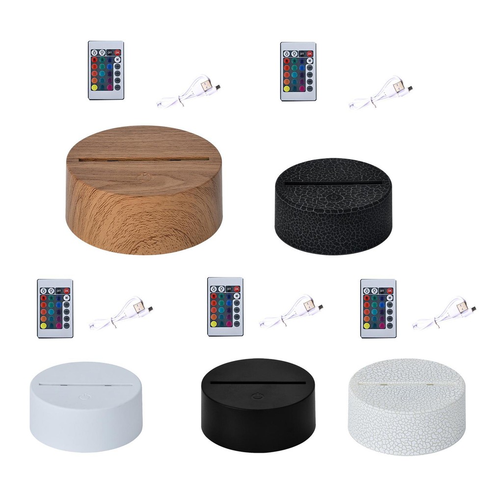 Led Base for Acrylic Night Light Base Holder 16 Colors Led Lamp Holder apposite
