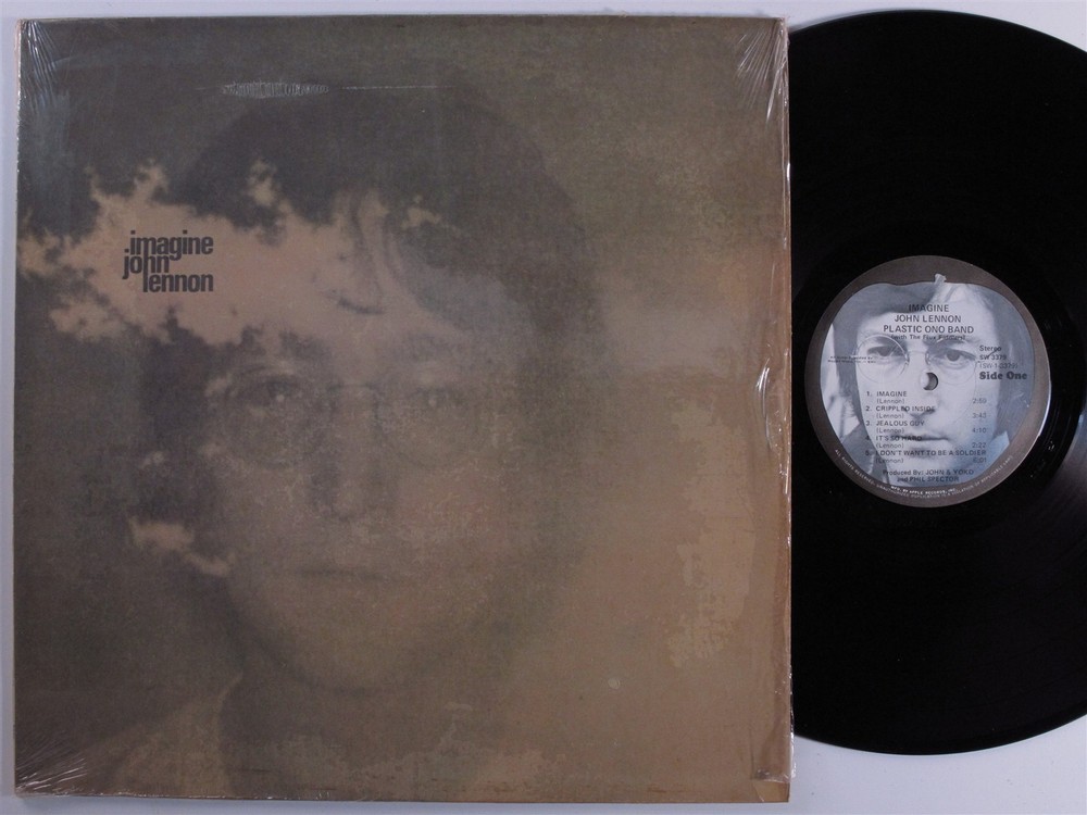 JOHN LENNON Imagine APPLE LP VG+ SHRINK d