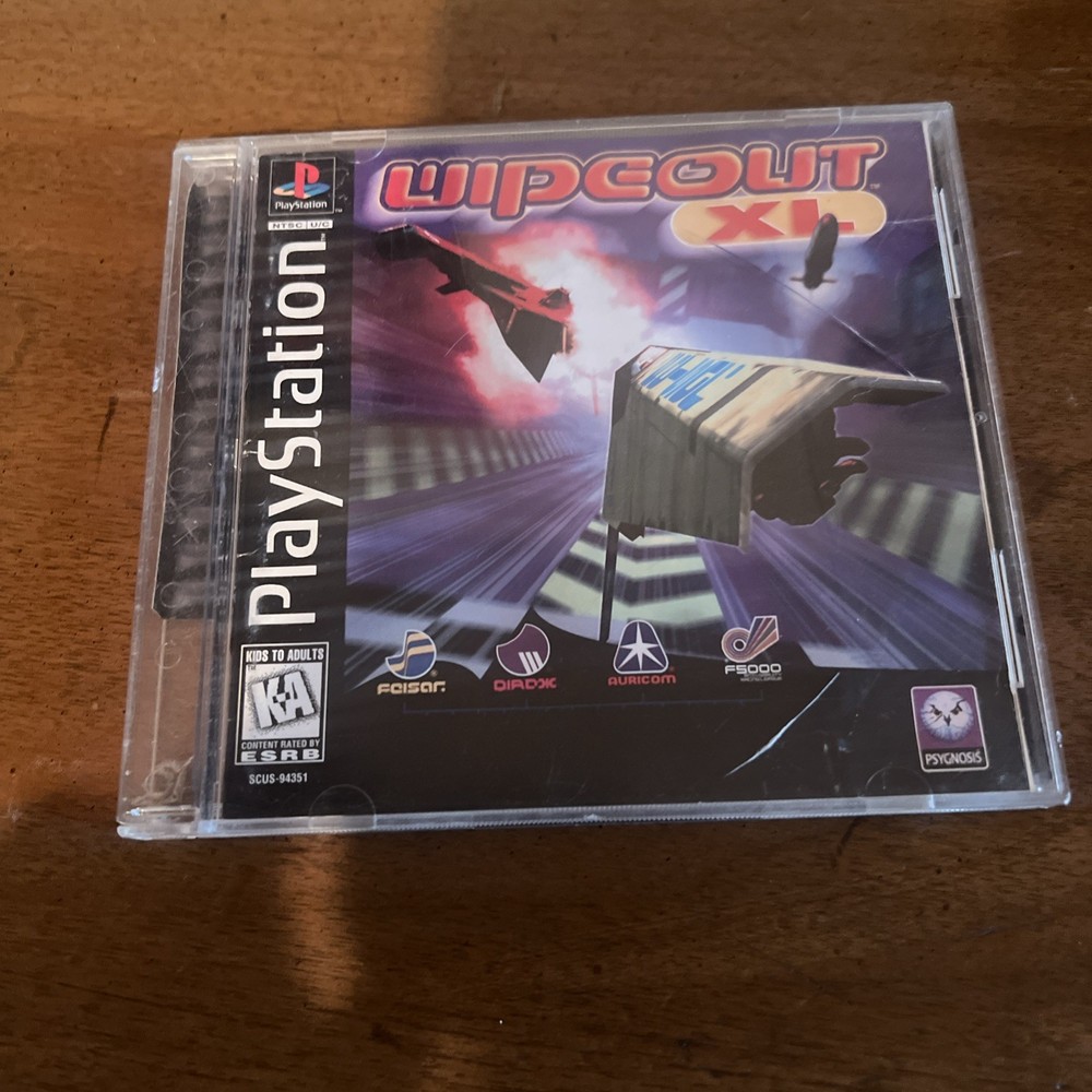 Sony Playstation 1 PS1 Wipeout XL with Manual