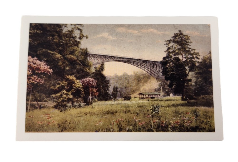 POSTCARD Panther Hollow Bridge Schenley Park Pittsburgh Pennsylvania PA