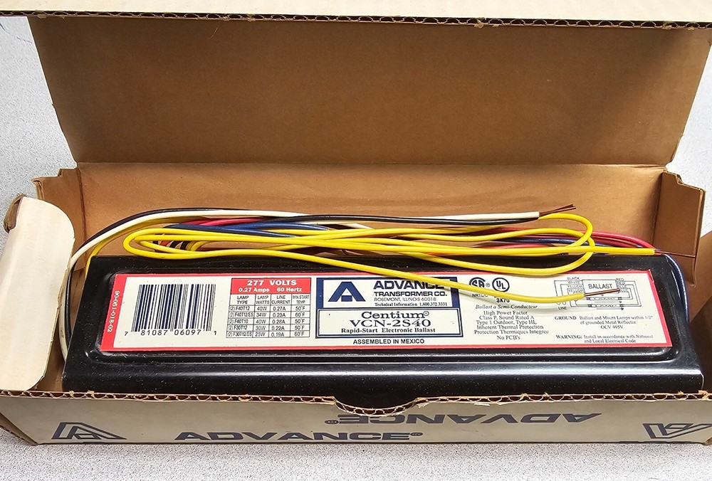 Advance Transformers Co. Electronic Ballast 277 Volt #3G821