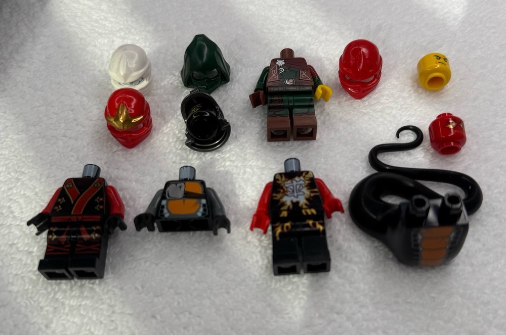 Lego Ninjago Ninja Minifigure Parts Bulk Lot