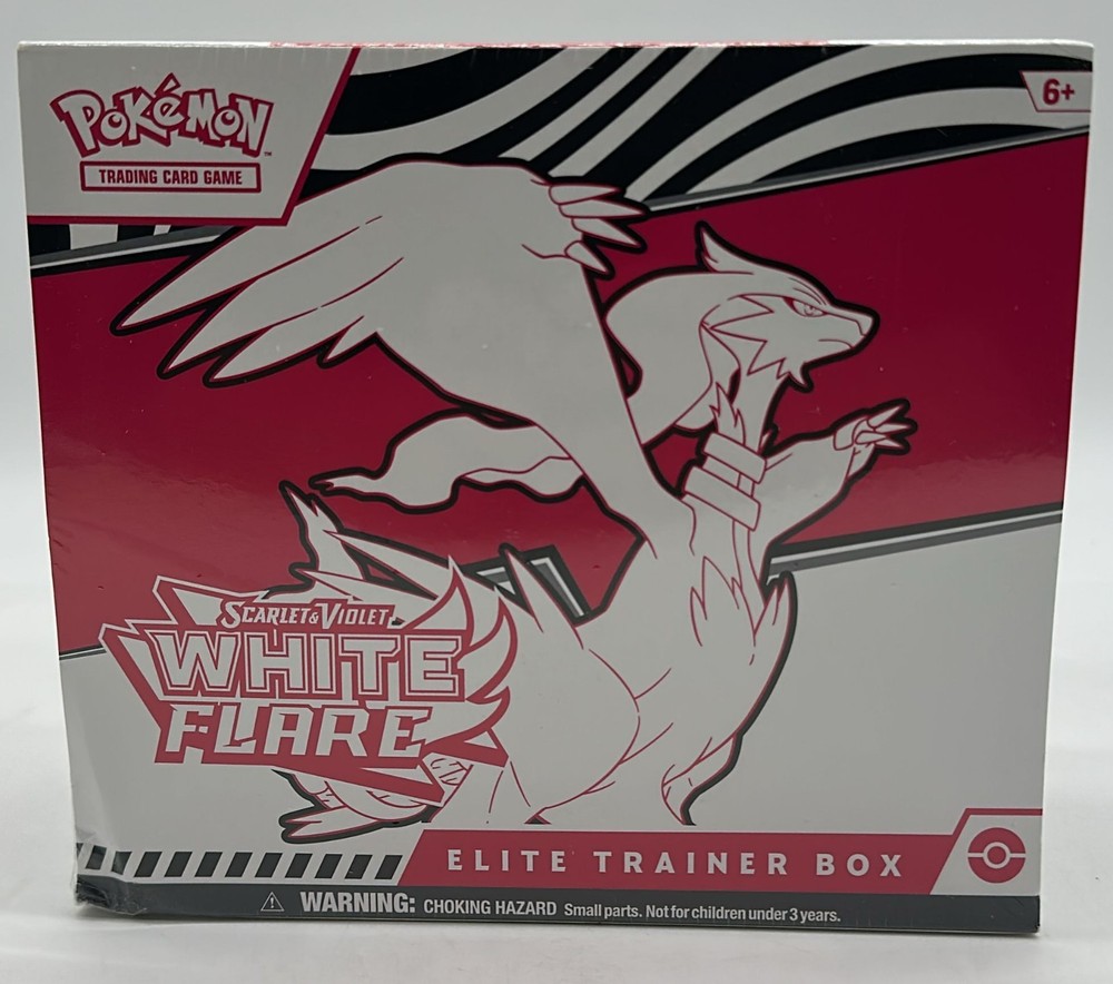 Pokemon TCG Scarlet & Violet White Flare Elite Trainer Box Sealed ETBPROBSTEIN is actively accepting consignments !!