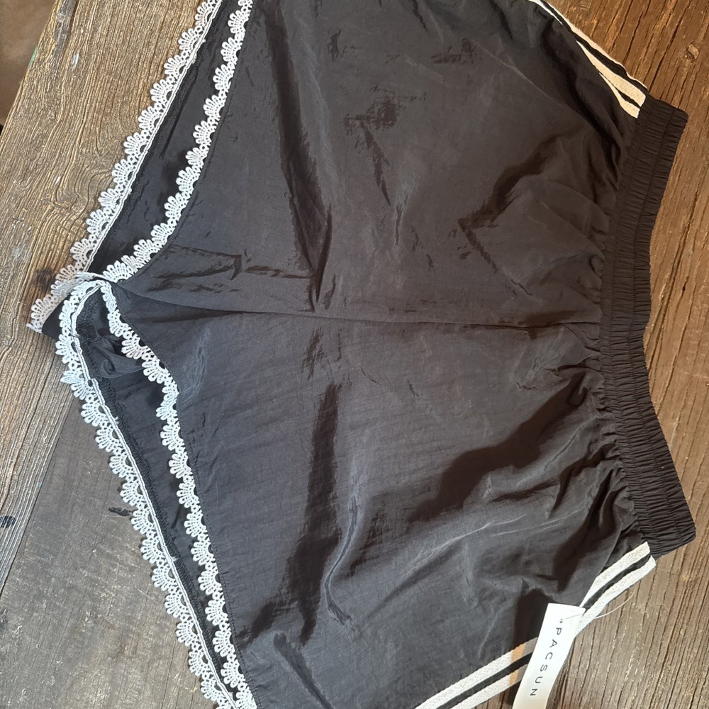 Pacsun Black Shorts With Lace Trim Women’s Size Small