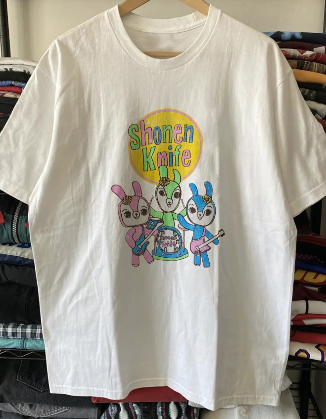 Band Shonen Knife Aged White Unisex Adult T-Shirt BT1092