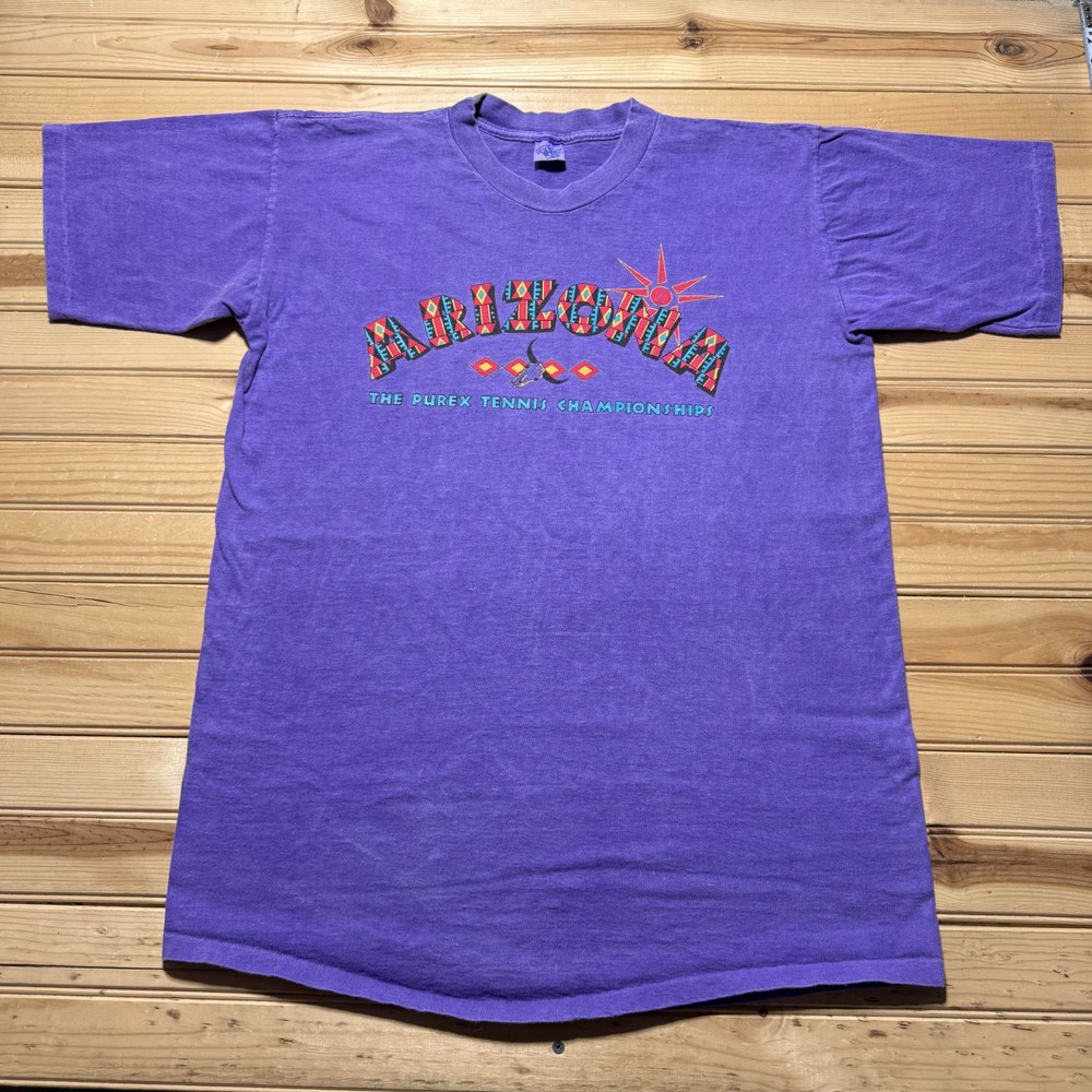 Vintage 90s Arizona Purex Tennis Championships Southwestern Tribal Shirt Size XL