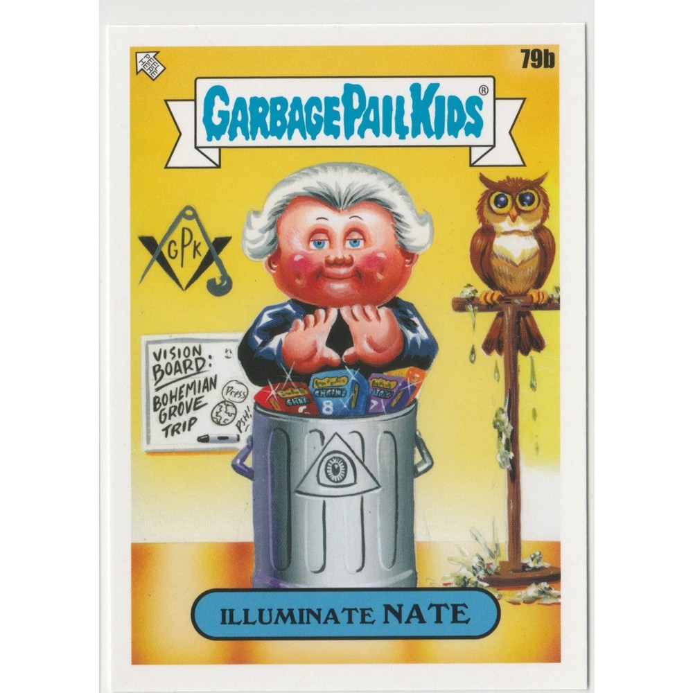 Nate #79b Garbage Pail Kids GPK 2020 35th Anniversary Series Card Illuminate Edition