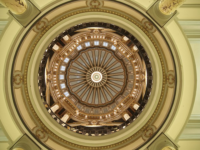 Photo:Jackson Mississippi USA 2017 Mississippi State Capitol Dome Interior