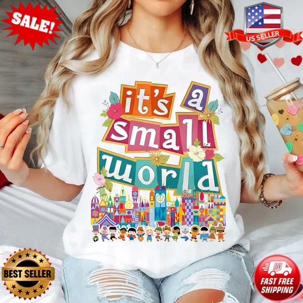 Retro Patel Fantasyland Park It's A Small World Shirt | Disney Dreams  T-Shirt