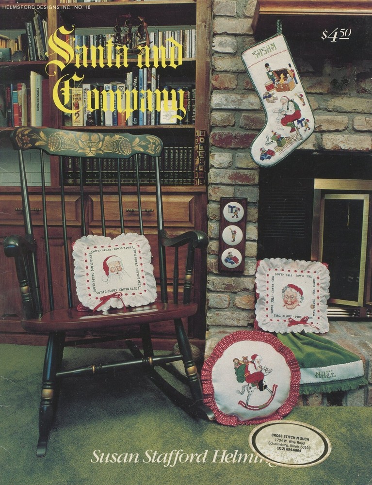 Helmsford Designs Cross Stitch Santa and Company Pattern Leaflet