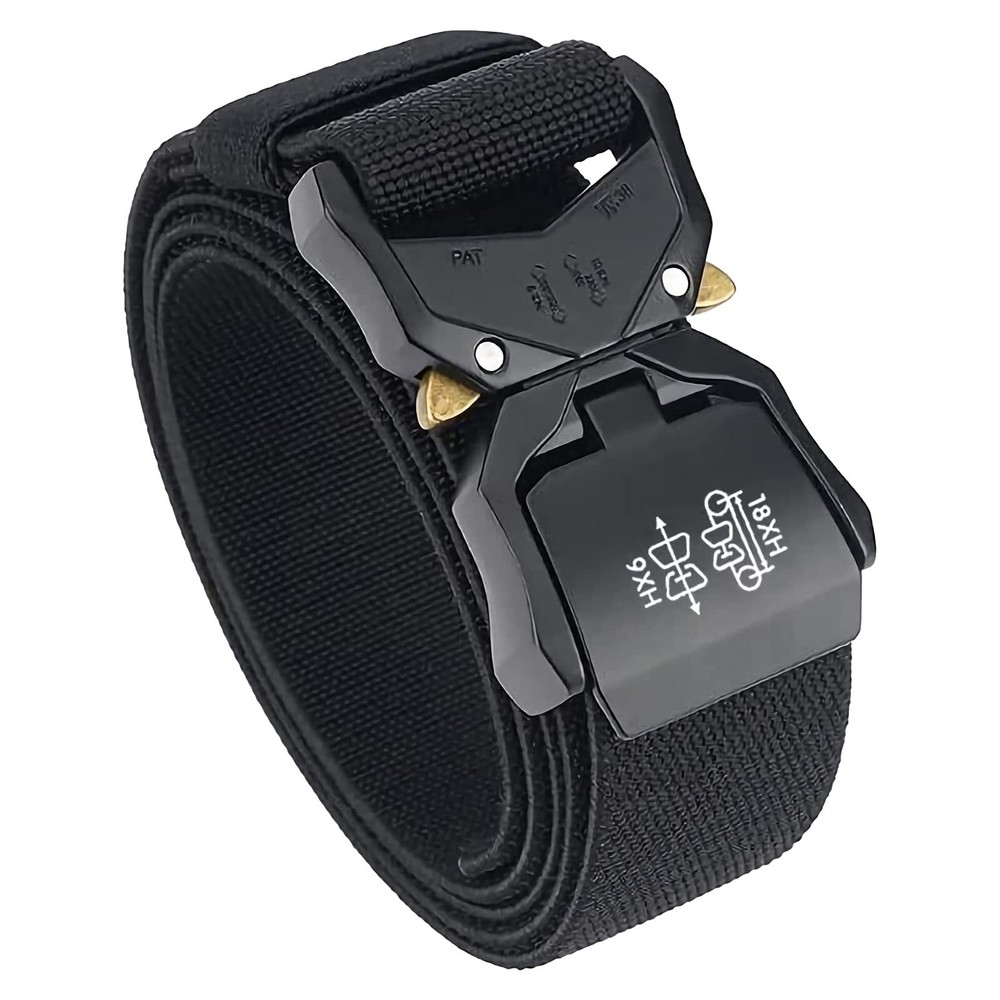 Elastic Belts for Men Women, Tactical Nylon Canvas Belt Military Heavy Duty S...