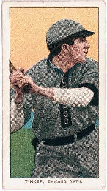 Photo:Joe Tinker Chicago Cubs 1909-1911 Baseball Card Portrait