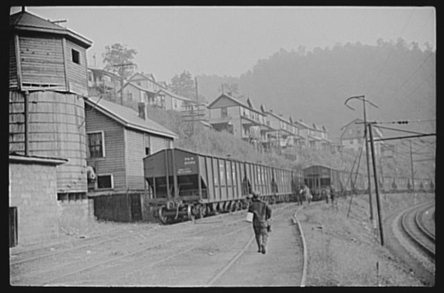 Mohegan West Virginia 1930s Coal Mine Town Railroad Tracks FSA Office Image