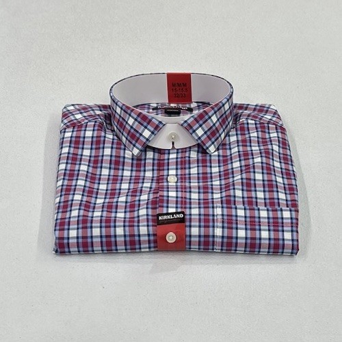 Kirkland Signature Men’s Performance Sport Shirt, Multicolor, M (15-15.5, 32/33)