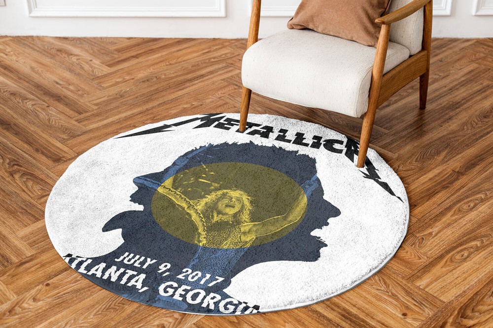 Metallica Rug 20170709 Atlanta Ga Album Art Round Rug Home Decor Fan-made