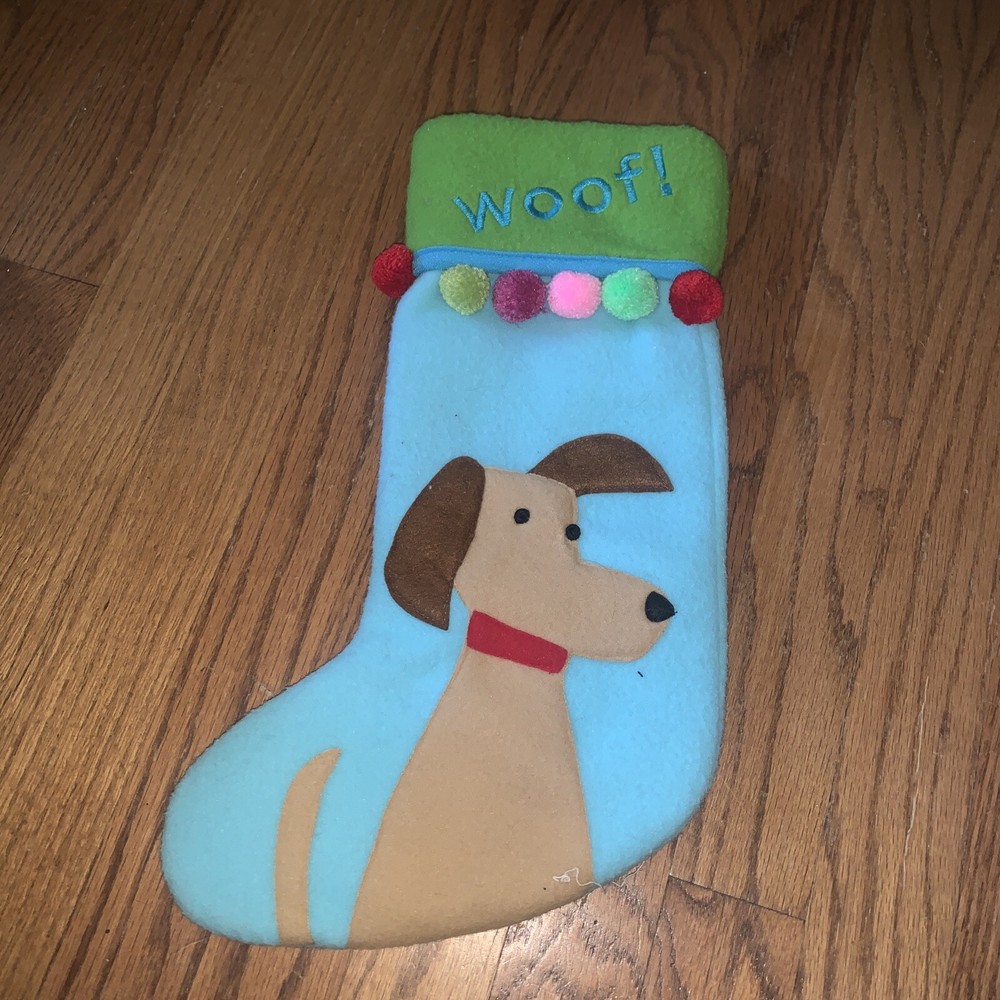 Puppy Dog Lover Pom Pom Accent Christmas Stocking Stuffers made by TAG  #121-image