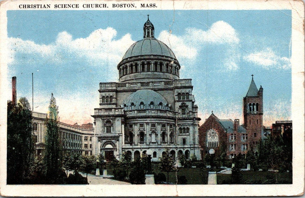 Christian Science Church Boston Massachusetts MA Postcard