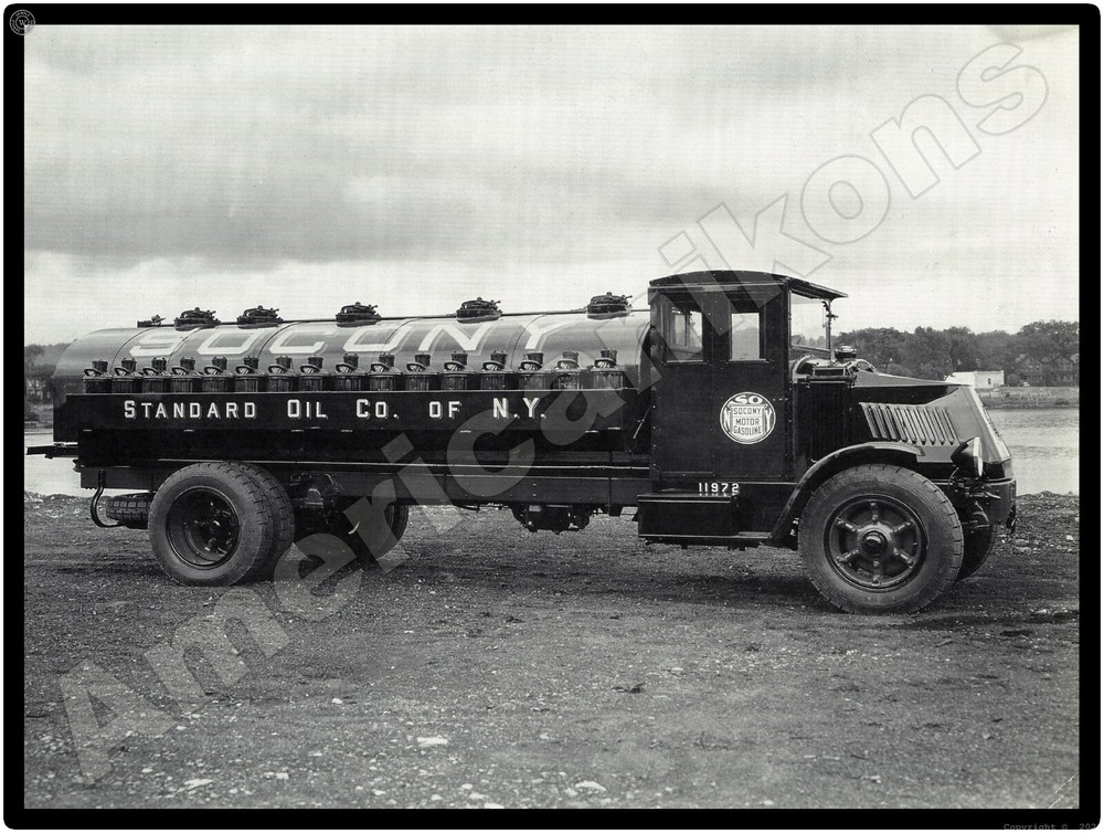 Mack Truck New Metal Sign: Standard Oil of New York, SOCONY Tanker Truck