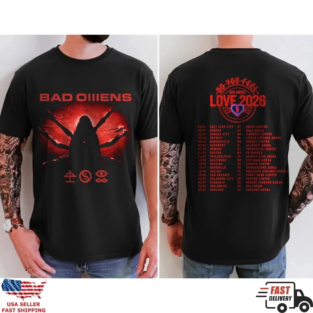 Bad Omens Love 2026 Tour Two Sides T-Shirt