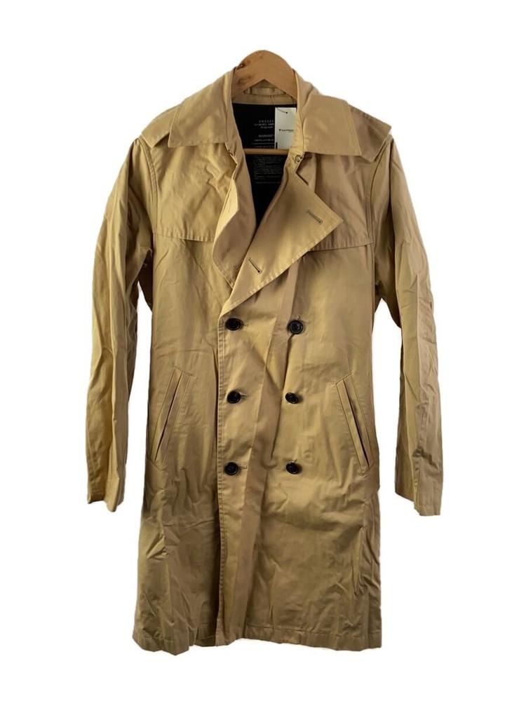 Unused Trench Coat/2/Cotton/Beg/Plain/Us0544// 10401