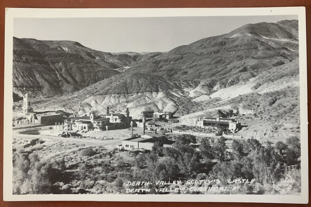 RPPC Death Valley CA-California, Scotty's Castle Real Photo Postcard