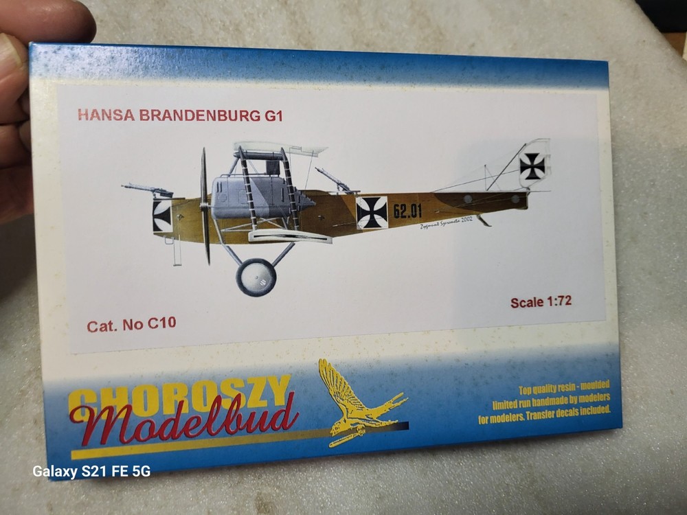 Choroszy Modelbud Hansa Brandenburg G1 Resin Airplane Model 1/72 #C10