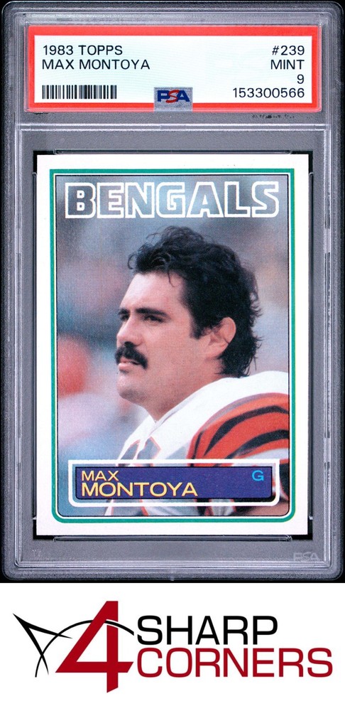 1983 Topps #239 Max Montoya Rc Bengals Psa 94SC is now accepting consignments at just 5% on $1,000+