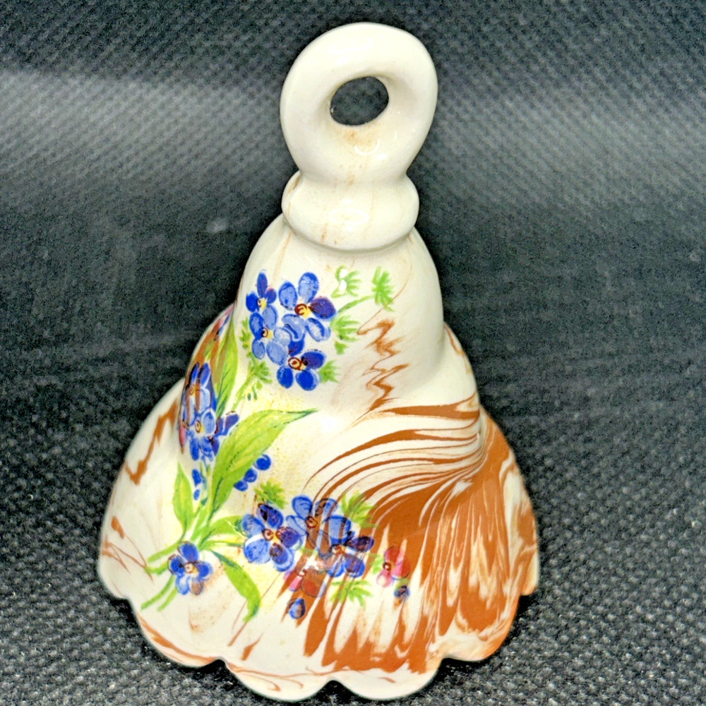 Mini Vintage Ceramic Bell Handcrafted In Alaska - Signed