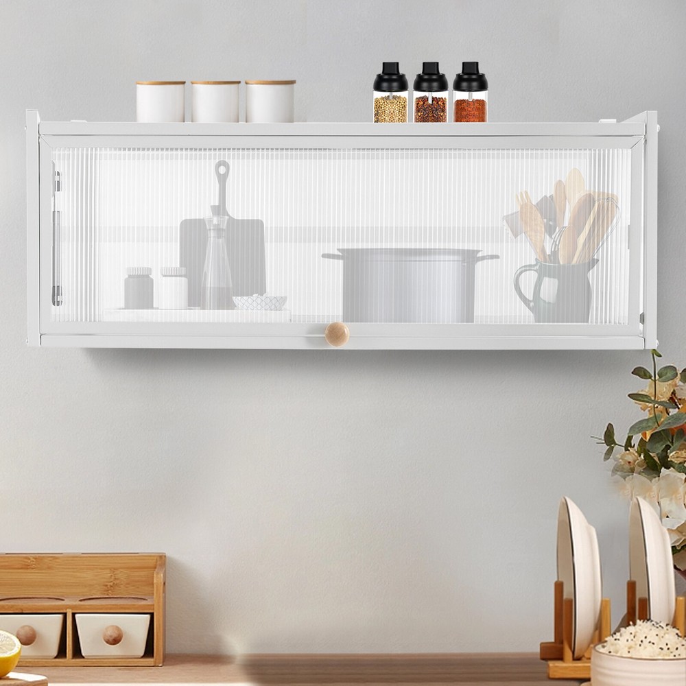 Wall Mount Storage Cabinet for Bathroom Kitchen Books or Medicine