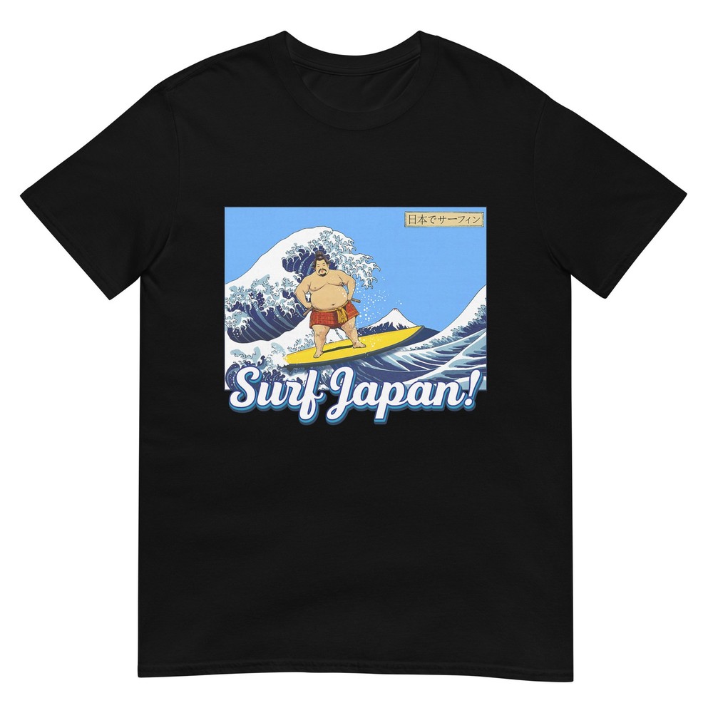 Surf Japan! Sumo Wrestler Surfing T-Shirt