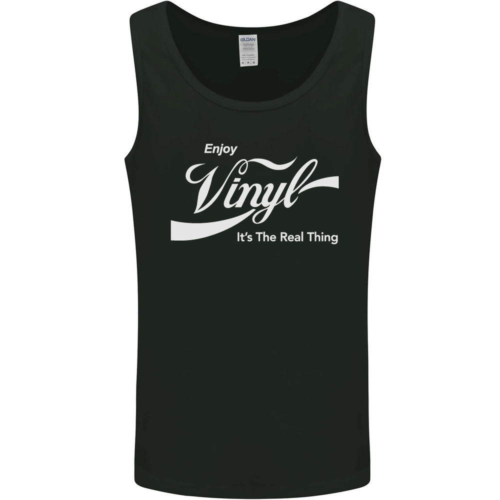 Funny Vinyl DJ Turntable Vest Tank Top for Men