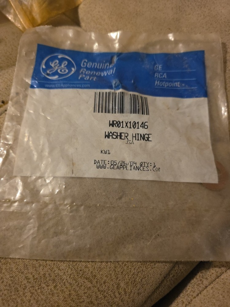 New Genuine OEM GE Refrigerator Door Hinge Washer WR01X27364