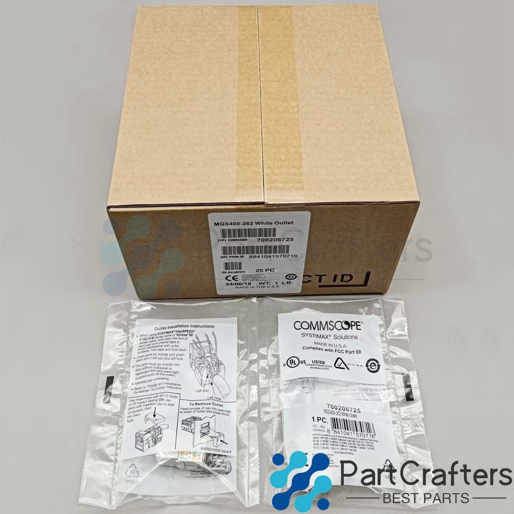 25X Genuine CommScope Category 6 Gigabit Network Jack Module RJ45CAT6 MGS400-26