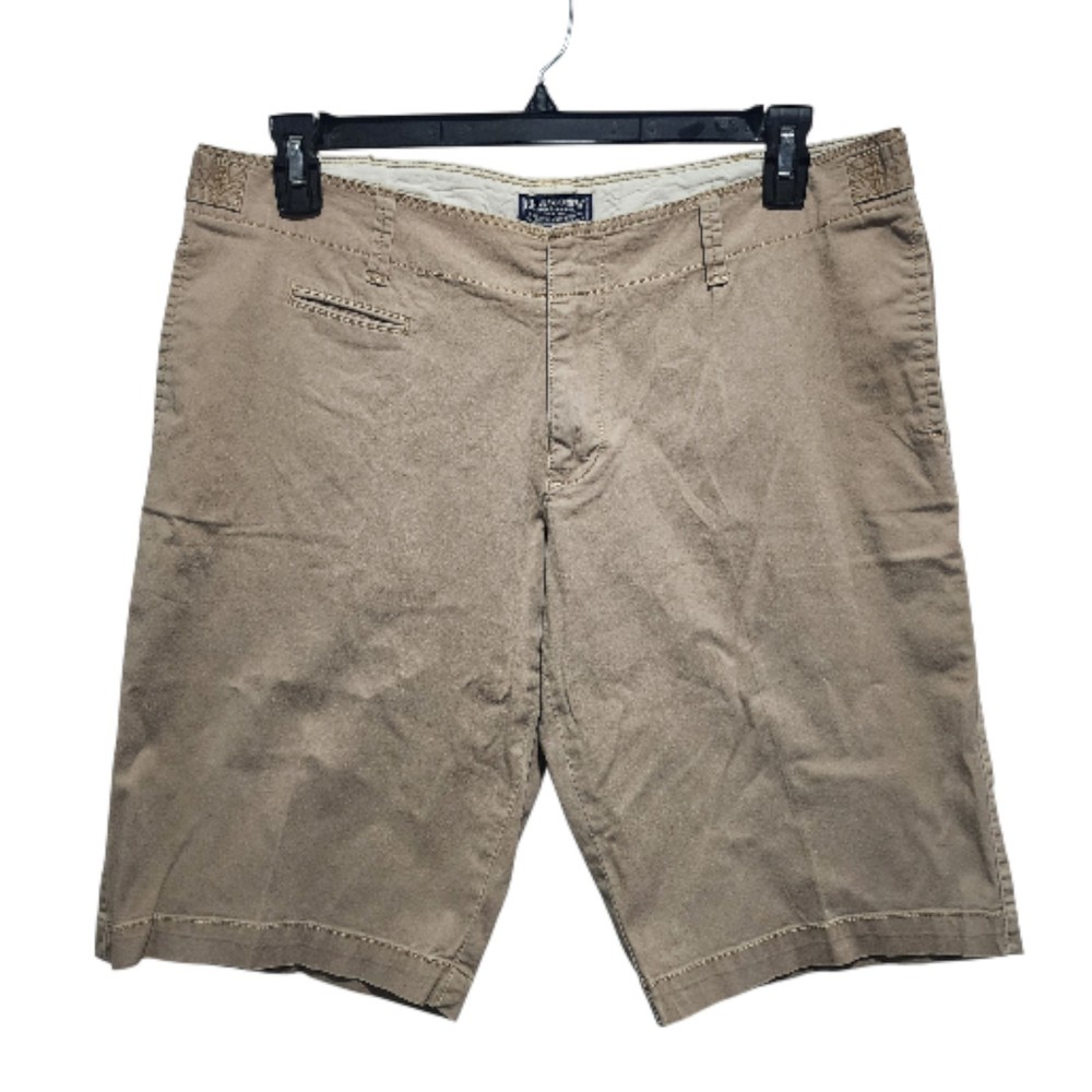 Polo Jeans Co Ralph Lauren Shorts Women’s 14 Khaki Cotton Stretch Bermuda Pocket
