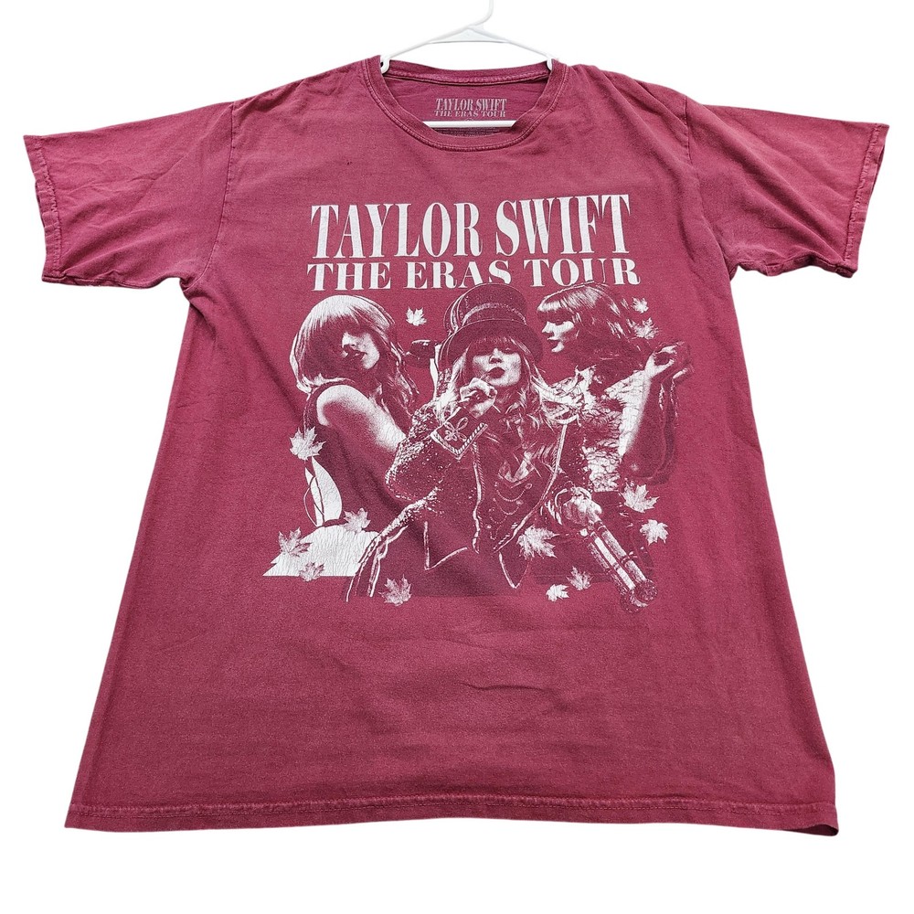 Taylor Swift The Eras Tour Shirt Mens Large Red Concert Graphic Music Tee 2023